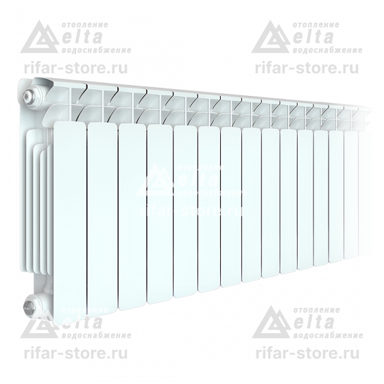 Биметаллический радиатор Rifar Base 350 - 15 секции (сборные)